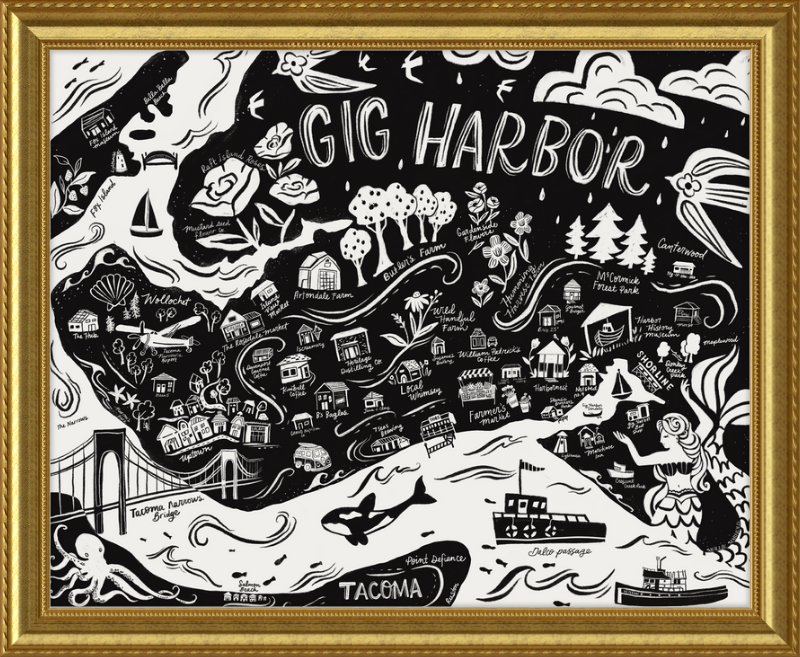Map - Gig Harbor (in black)