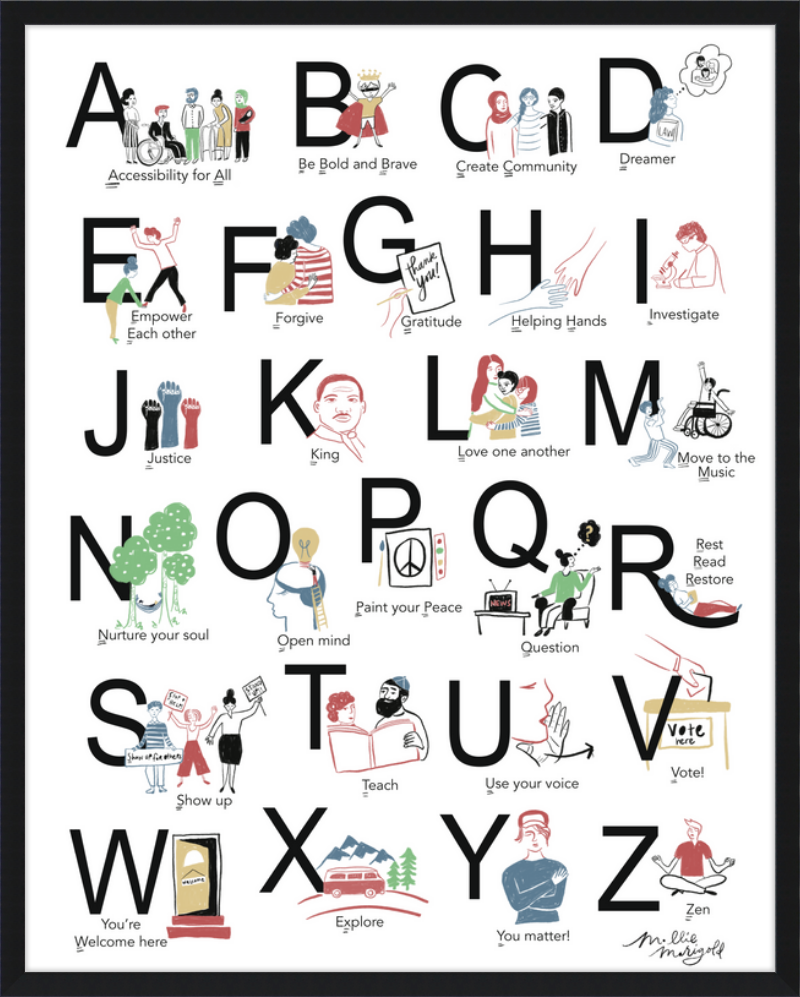 ABC's of Life - Black Lettering