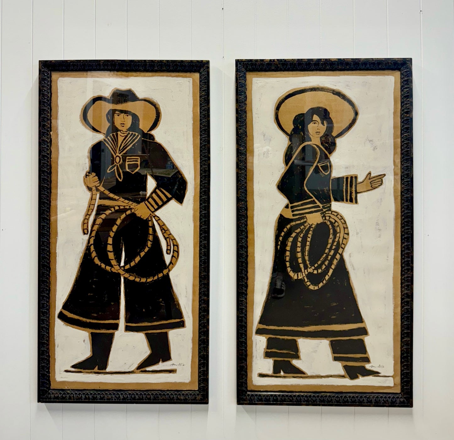 Double Trouble (Set of 2 Originals, 23"x45" each)