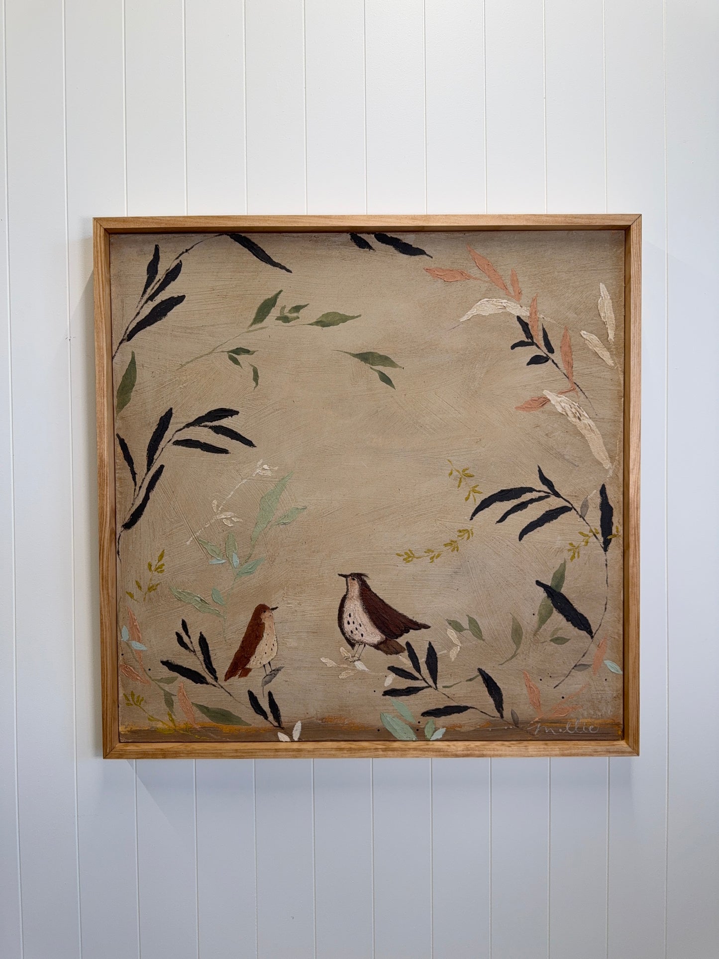 Nested in Cream (Original 36"x36")