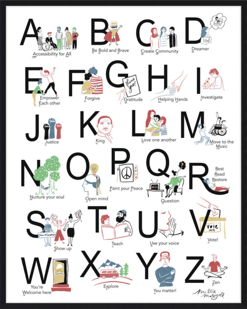 ABC's of Life - Black Lettering