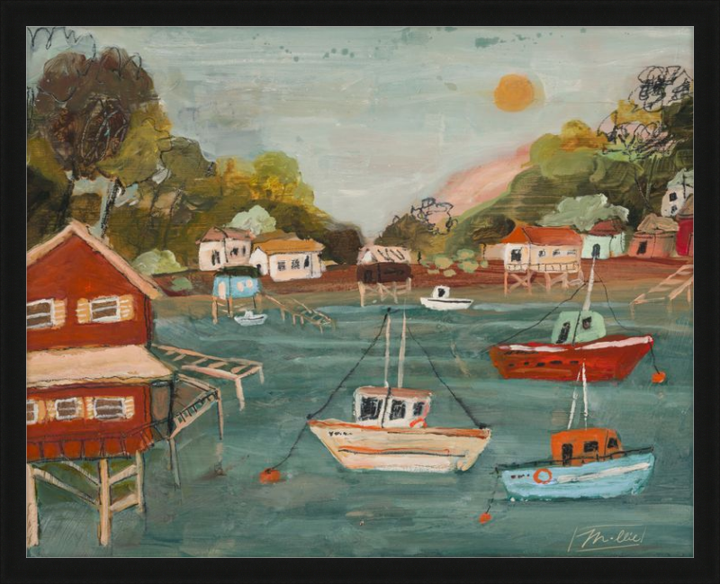 La pequeña casa azul