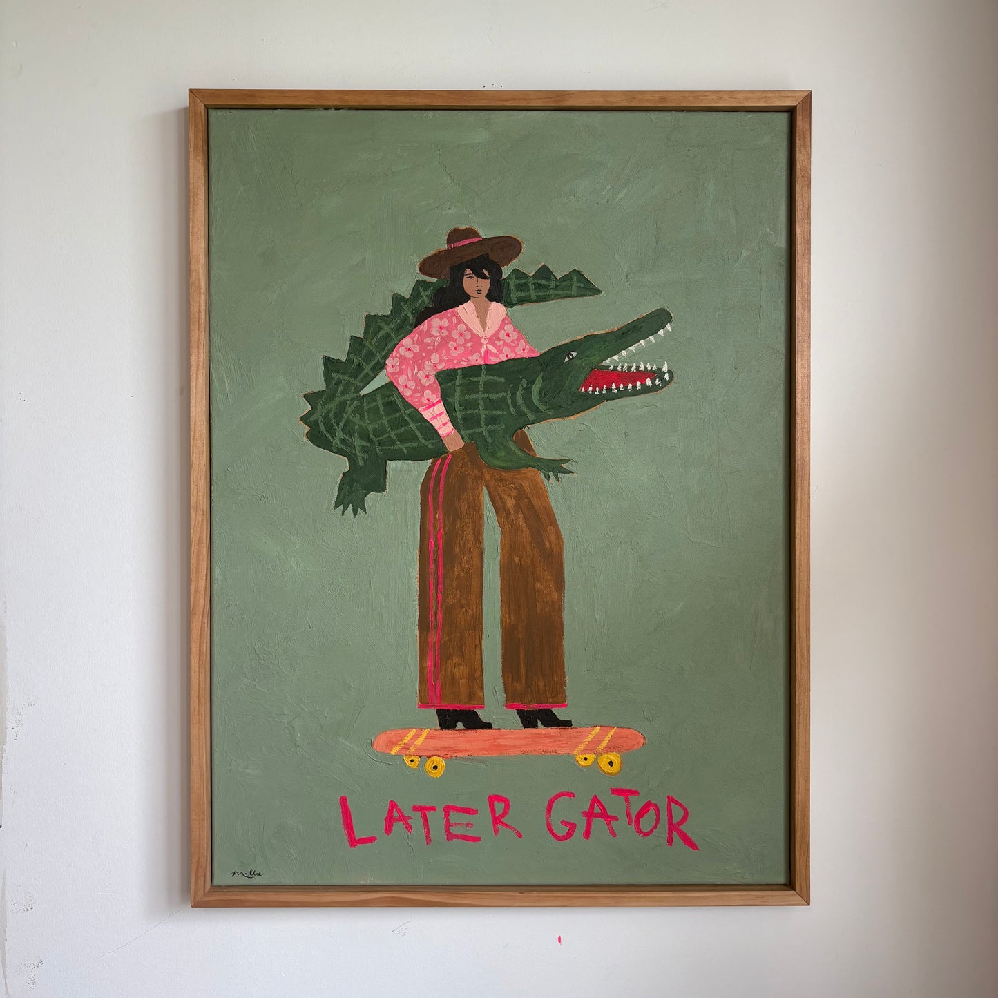 Later Gator (Original on canvas, 30" x 40")