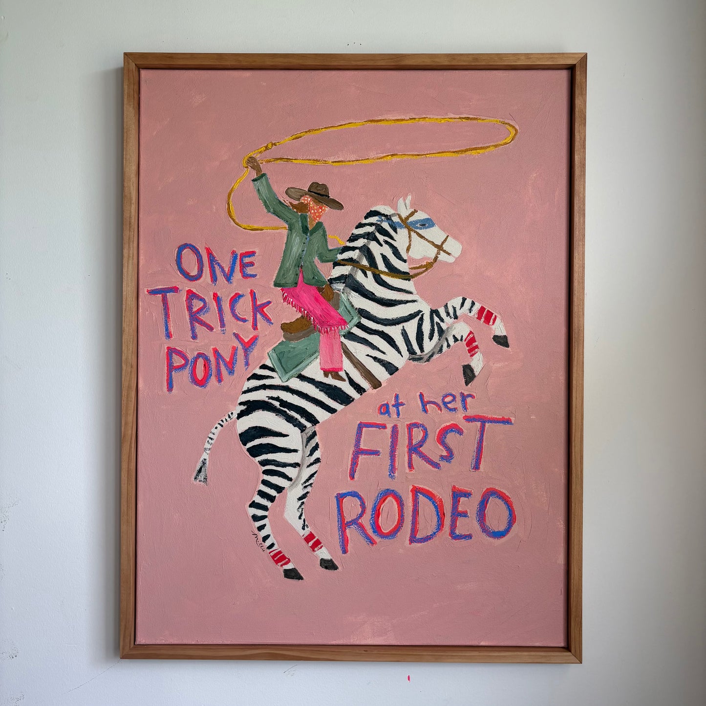 One Trick Pony (Original on canvas, 30" x 40")