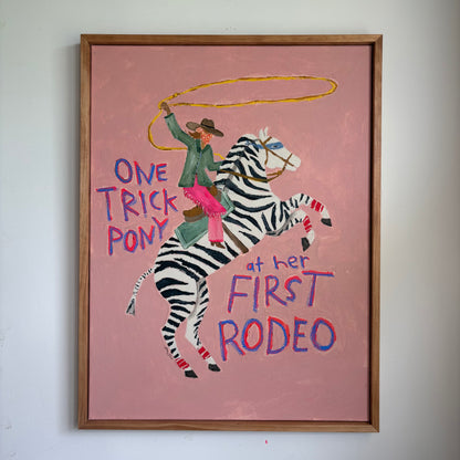 One Trick Pony (Original on canvas, 30" x 40")