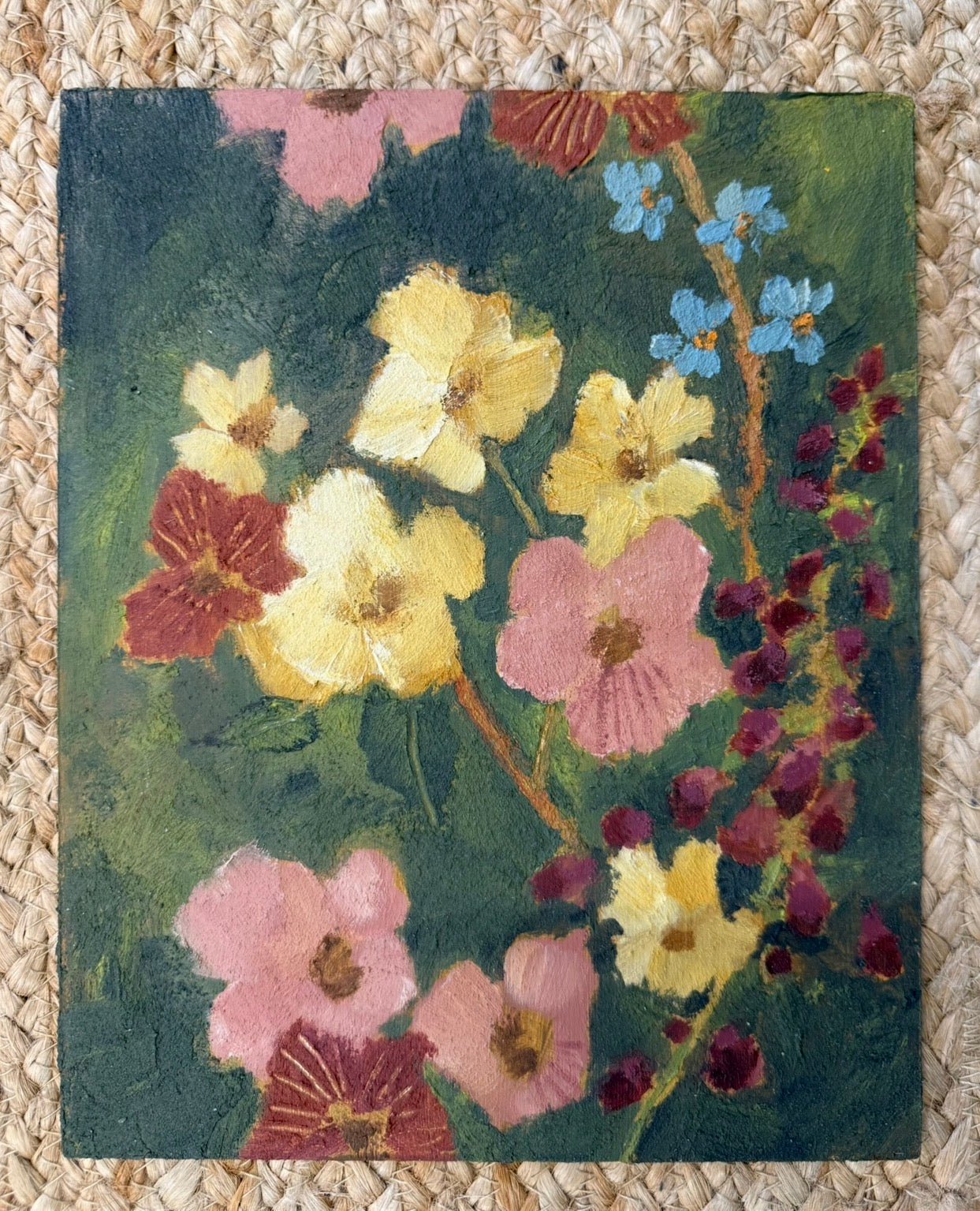 Green Again (Original on clayboard, 8" x 10")