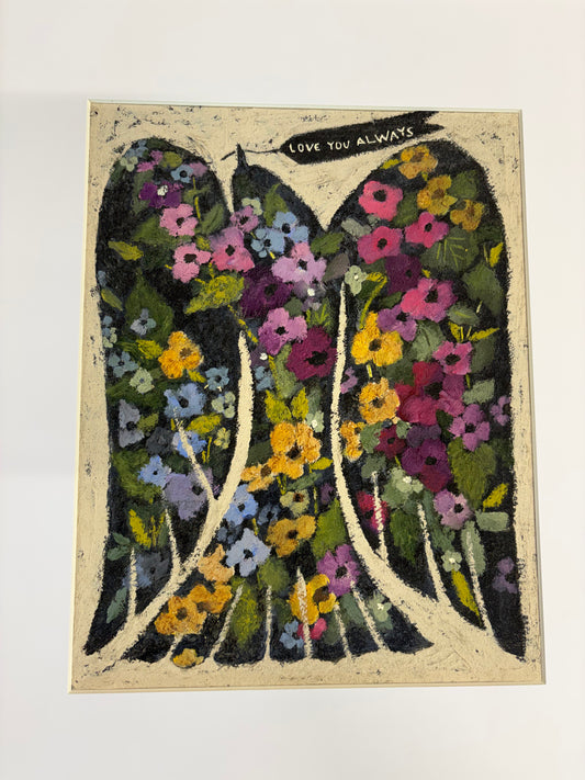 Love You Always (Original on claybord, 11" x 14" )