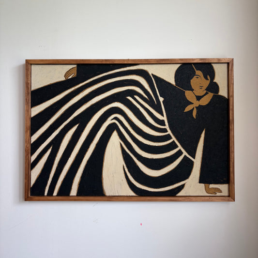 Lounging Lady (Original on canvas, 36" x 24")