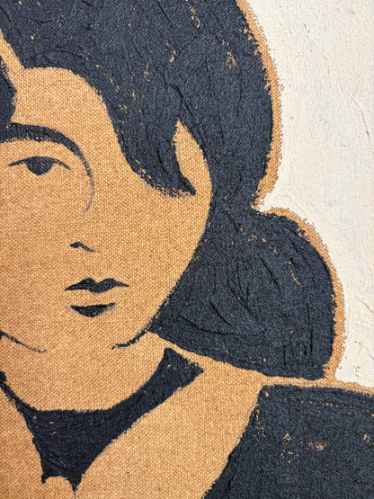 Lounging Lady (Original on canvas, 36" x 24")