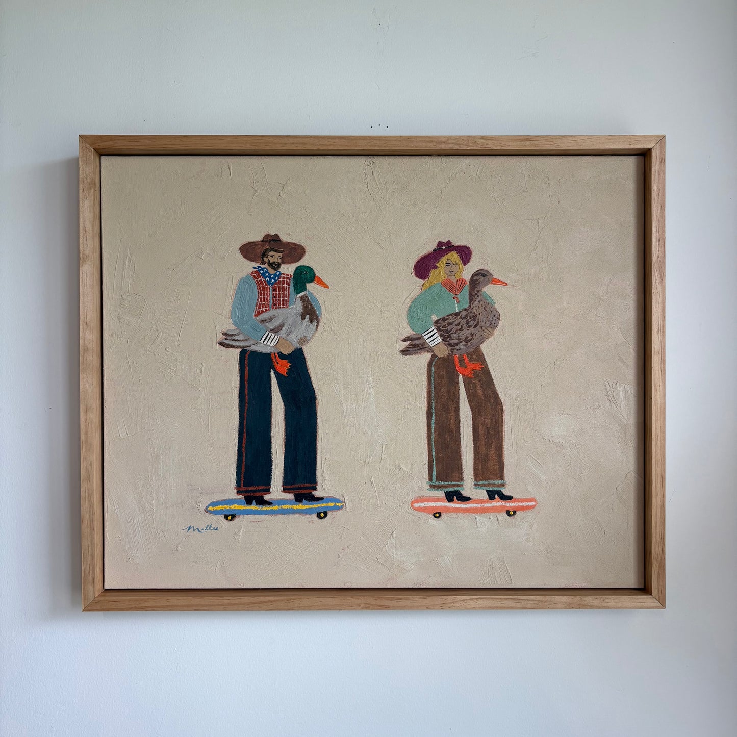 Lucky Ducks (Original on canvas, 30" x 24")