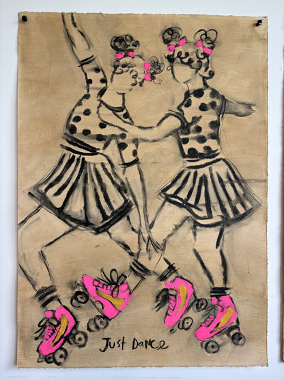 Just Dance I & II (Two originals on paper, 29.5" x 41.5" )