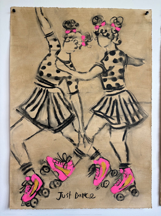 Just Dance I & II (Two originals on paper, 29.5" x 41.5" )