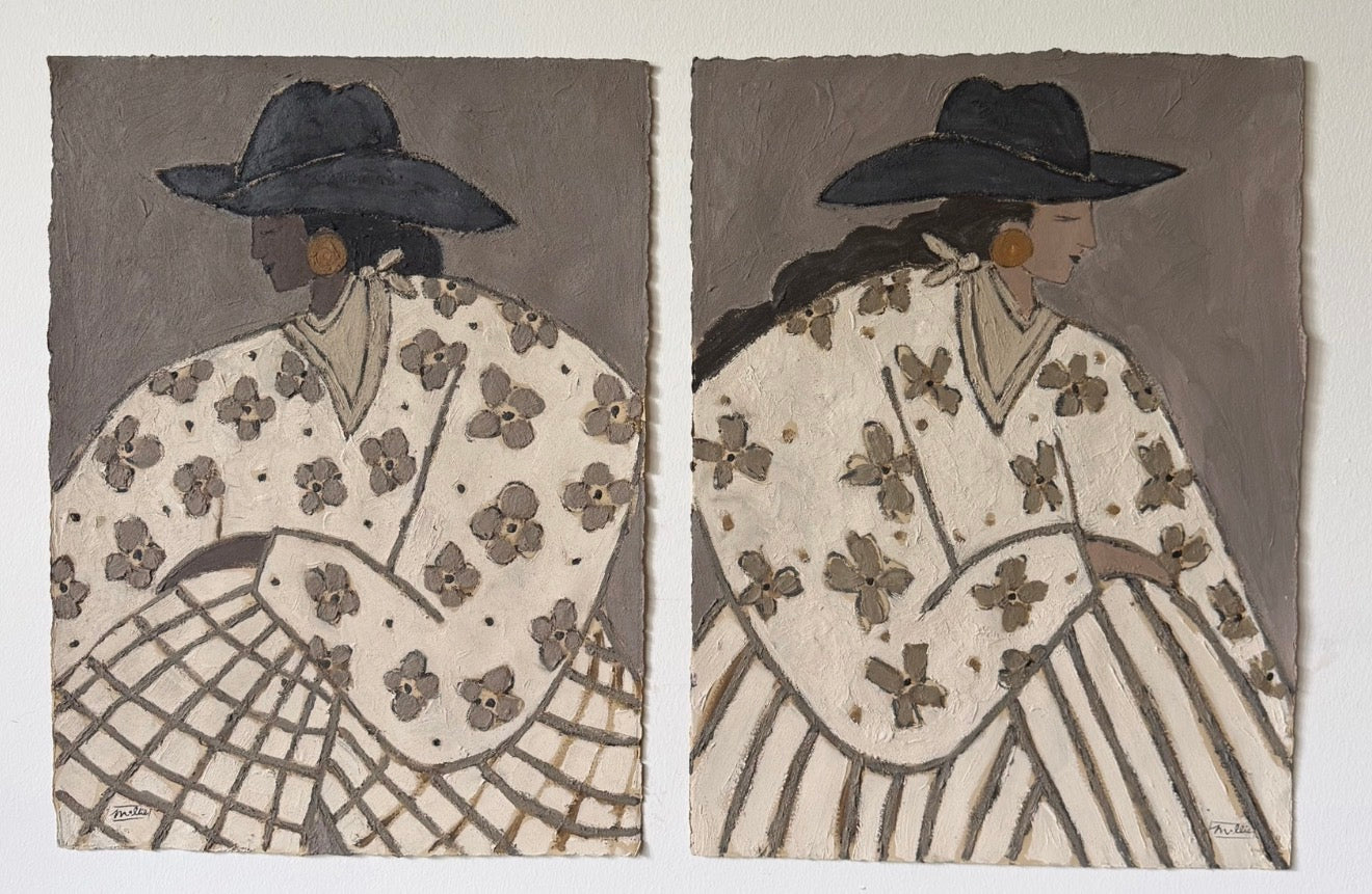 I Got Your Back I & II (Set of two Originals, 19" x 25" each)