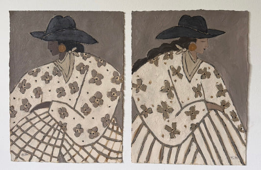 I Got Your Back I & II (Set of two Originals, 19" x 25" each)