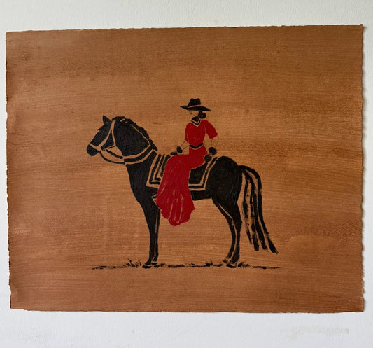 Lady Lightning (Original 28" x 22.5")