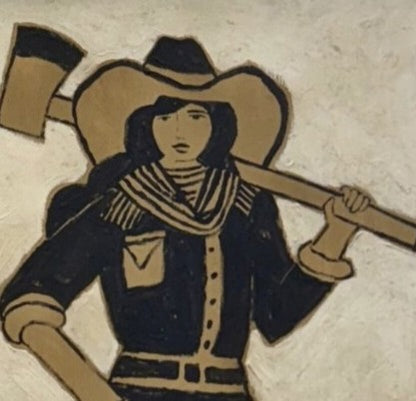 Ma and Pa Axe (Set of 2 Originals, 26"x50" each)