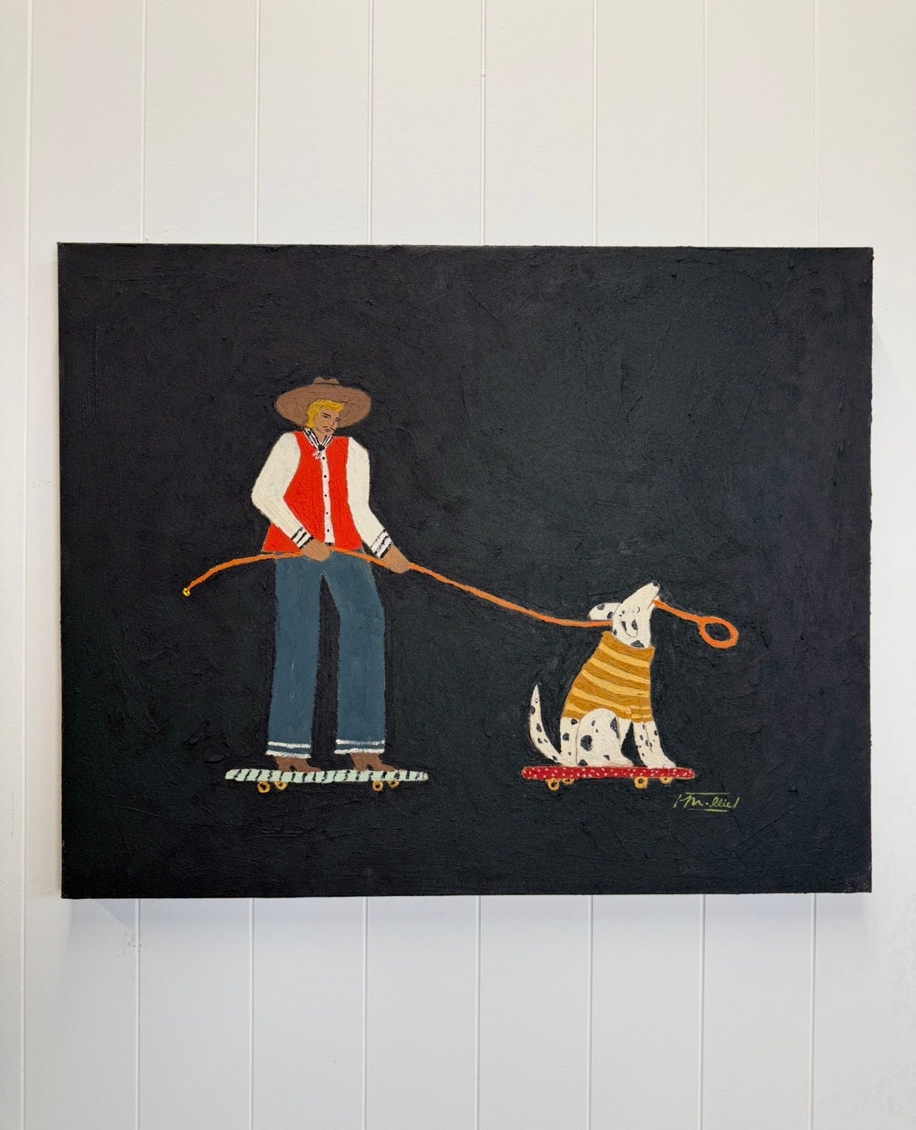 Man's Best Friend (Original 30" x 24")