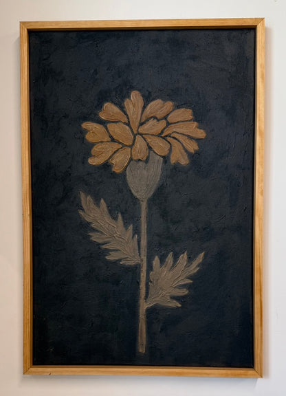 Marigold in Black (Original 24" x 36")