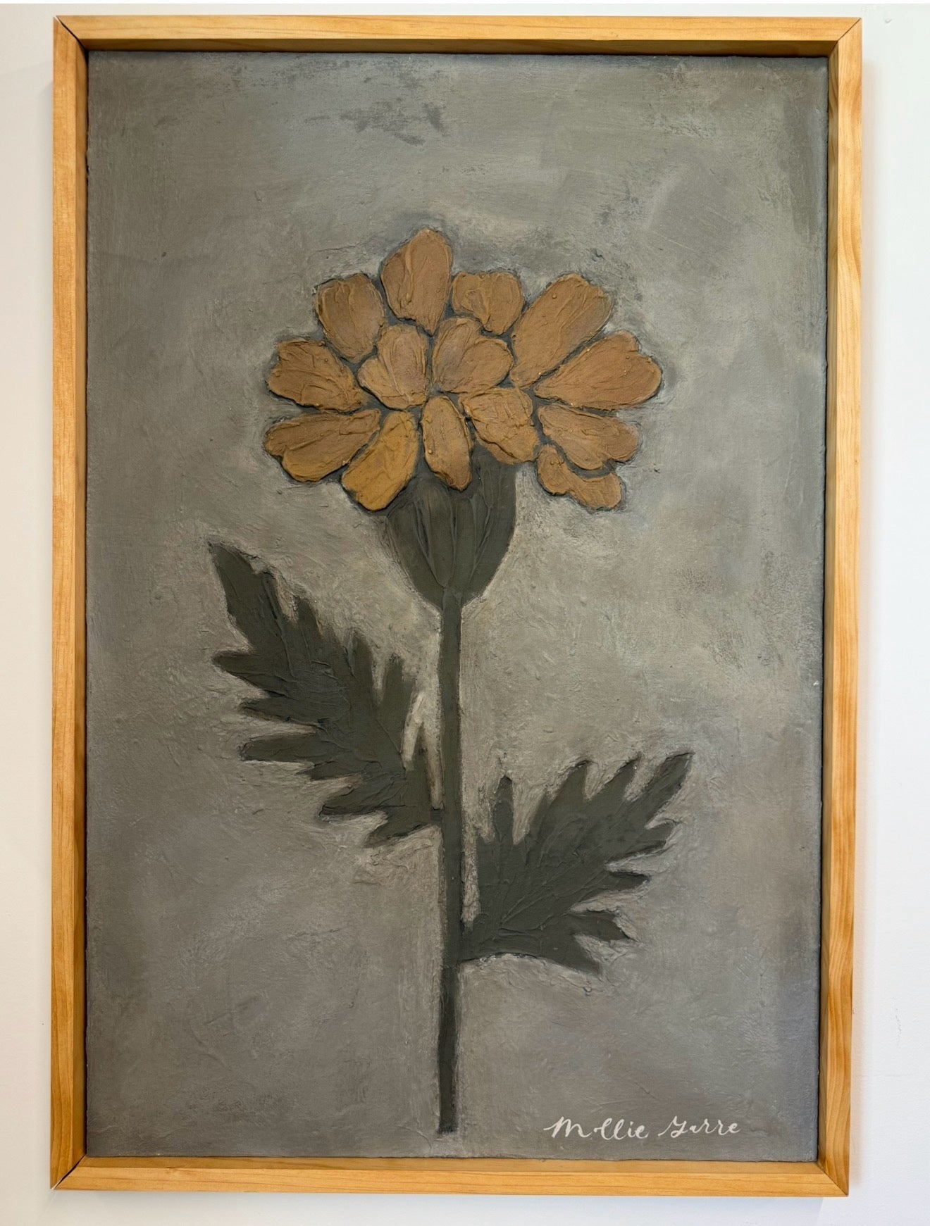 Marigold in Grey (Original 24" x 36")