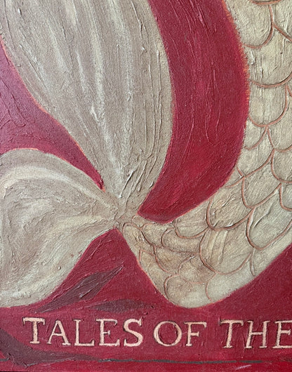 Mermaid in Red (Original 24" x 48")