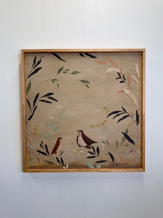 Nested in Cream (Original 36"x36")