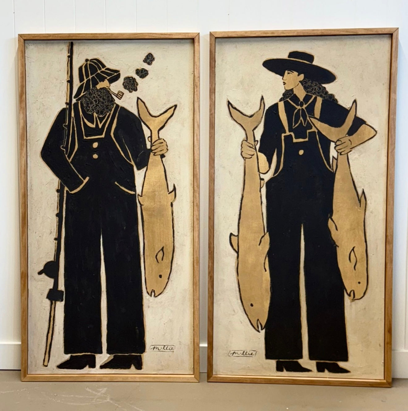 Pa and Ma Gone Finshin' (Set of 2 Originals, 26"x50" each)