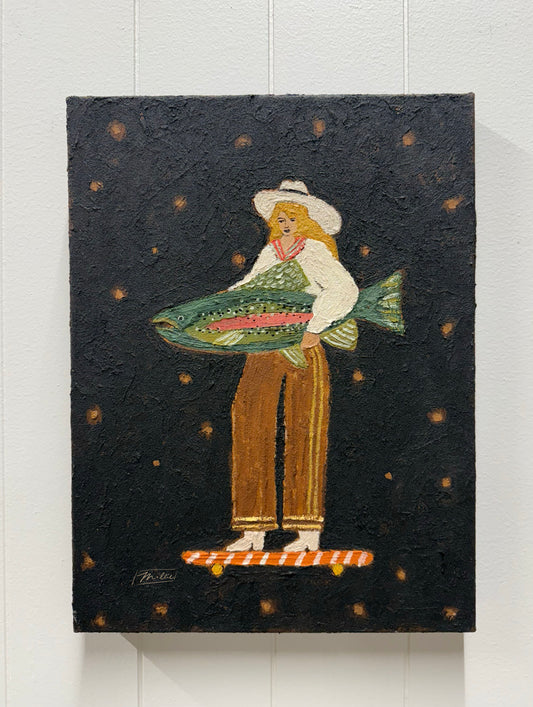 Reel Blond (Original 12" x 16")