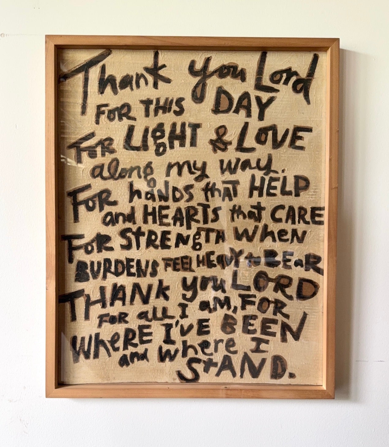 Thank You Lord (Original 18" x 24")