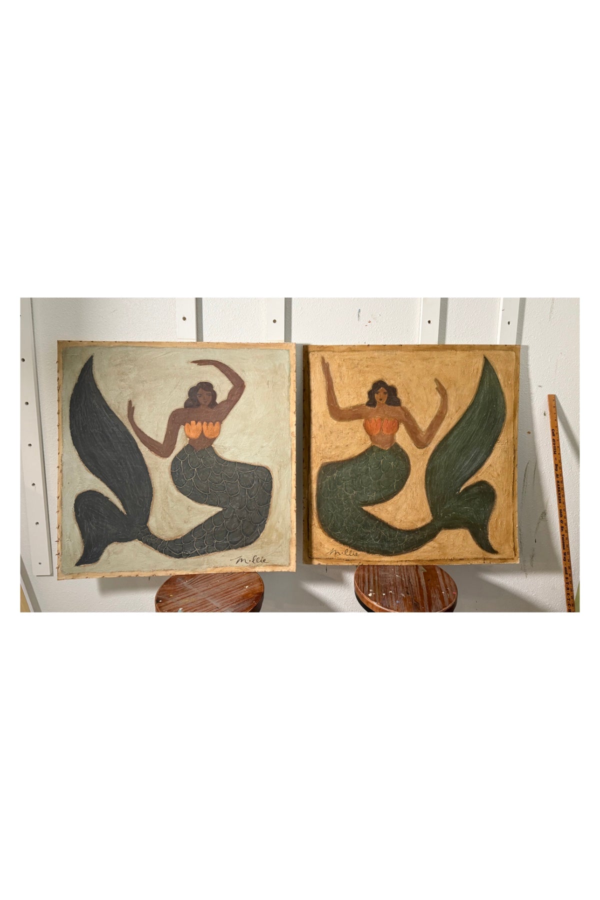 Under the Sea With Me I (Original 36"x36")