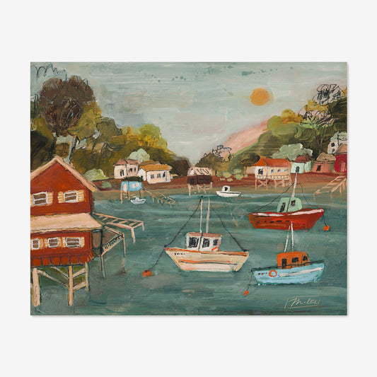 La pequeña casa azul