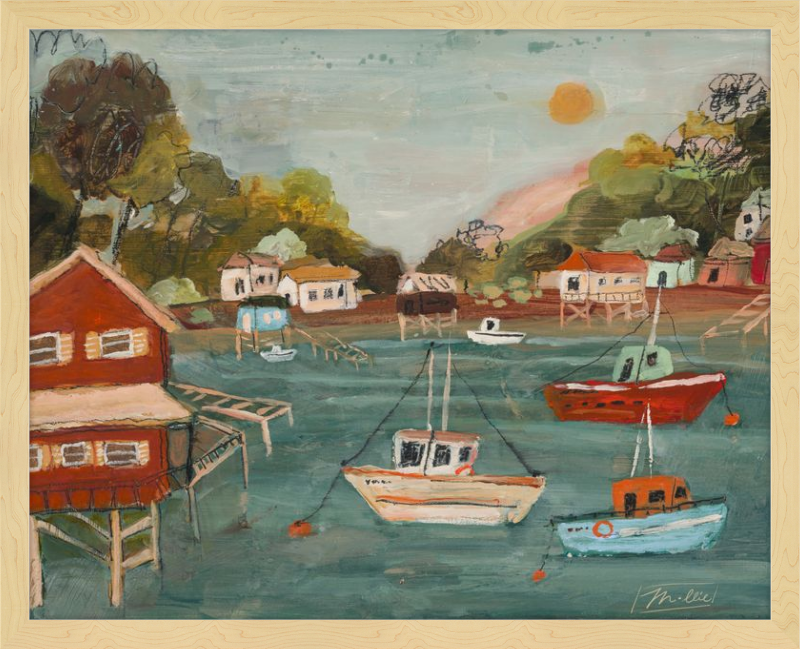 La pequeña casa azul