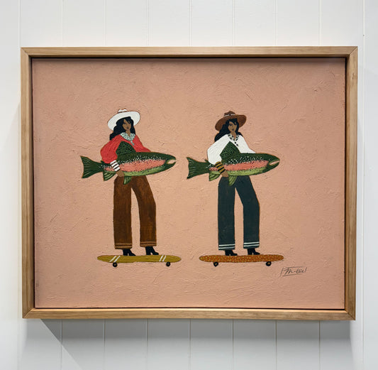 Catch and Glide (Original 30" x 24")