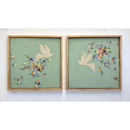 Don't Let the Clouds Slow You Down (Set of 2 originals, 24" x 24")