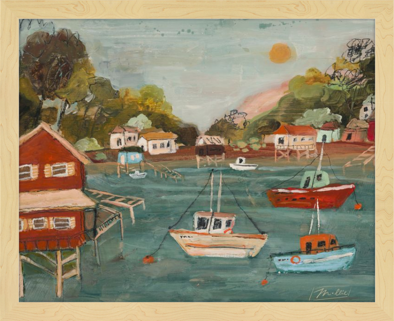 La pequeña casa azul