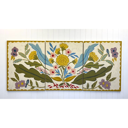 Field of Marigolds (Set of 3 originals, 30" x 40" each)
