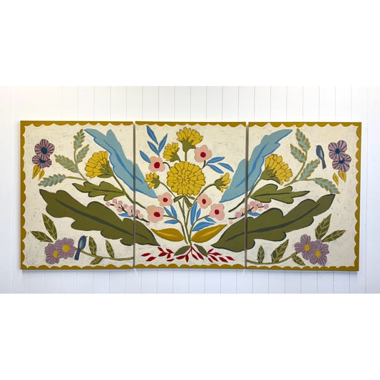 Field of Marigolds (Set of 3 originals, 30" x 40" each)
