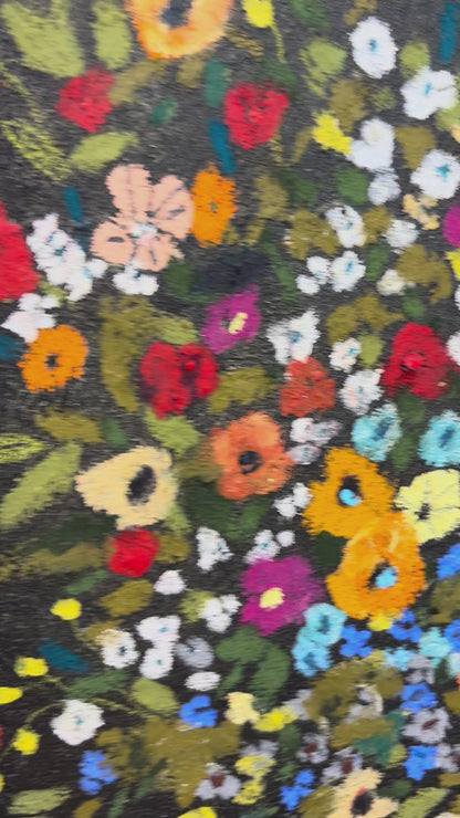 Wildflowers Find a Way (Original on paper, 20" x 16" )